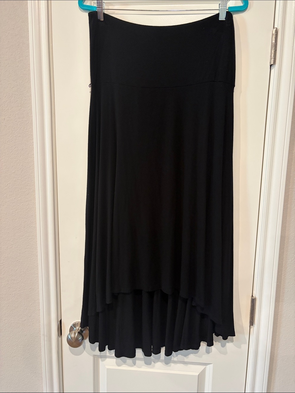 Motherhood Maternity Black High-Low Maternity Maxi Skirt